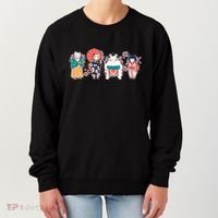 Funny Cute Japanese Cat Neko Family Women's Sweatshirt thumb 0