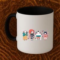 Funny Cute Japanese Cat Neko Family Coffee Mug thumb 2