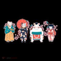 Funny Cute Japanese Cat Neko Family Coffee Mug thumb 5