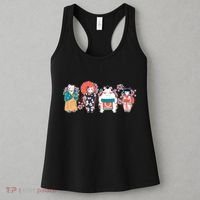Funny Cute Japanese Cat Neko Family Women's Tank Top thumb 3