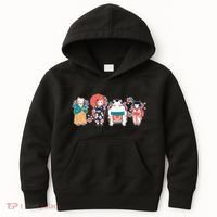 Funny Cute Japanese Cat Neko Family Kids Hoodie thumb 0