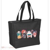Funny Cute Japanese Cat Neko Family Tote Bag thumb 2