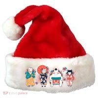 Funny Cute Japanese Cat Neko Family Santa Hat thumb 0