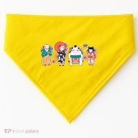 Funny Cute Japanese Cat Neko Family USA-Made Doggie Bandana thumb 0