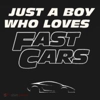 Fast Car Just A Boy Who Loves Fast Cars Funny Gift Long Sleeve Shirt thumb 2