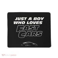Fast Car Just A Boy Who Loves Fast Cars Funny Gift Mousepad thumb 0