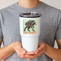 Funny Cute Jimothy The Raccoon Stay Weird Tumbler thumb 2