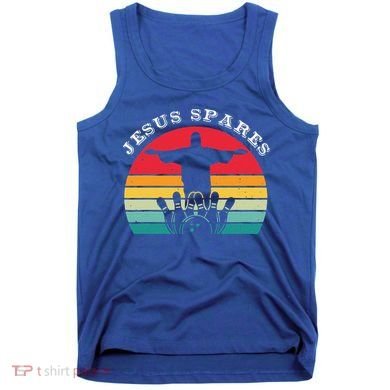 Funny Christian Jesus Spares Bowling Tank Top