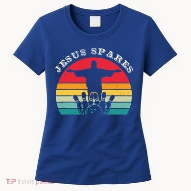 Funny Christian Jesus Spares Bowling Women's T-Shirt