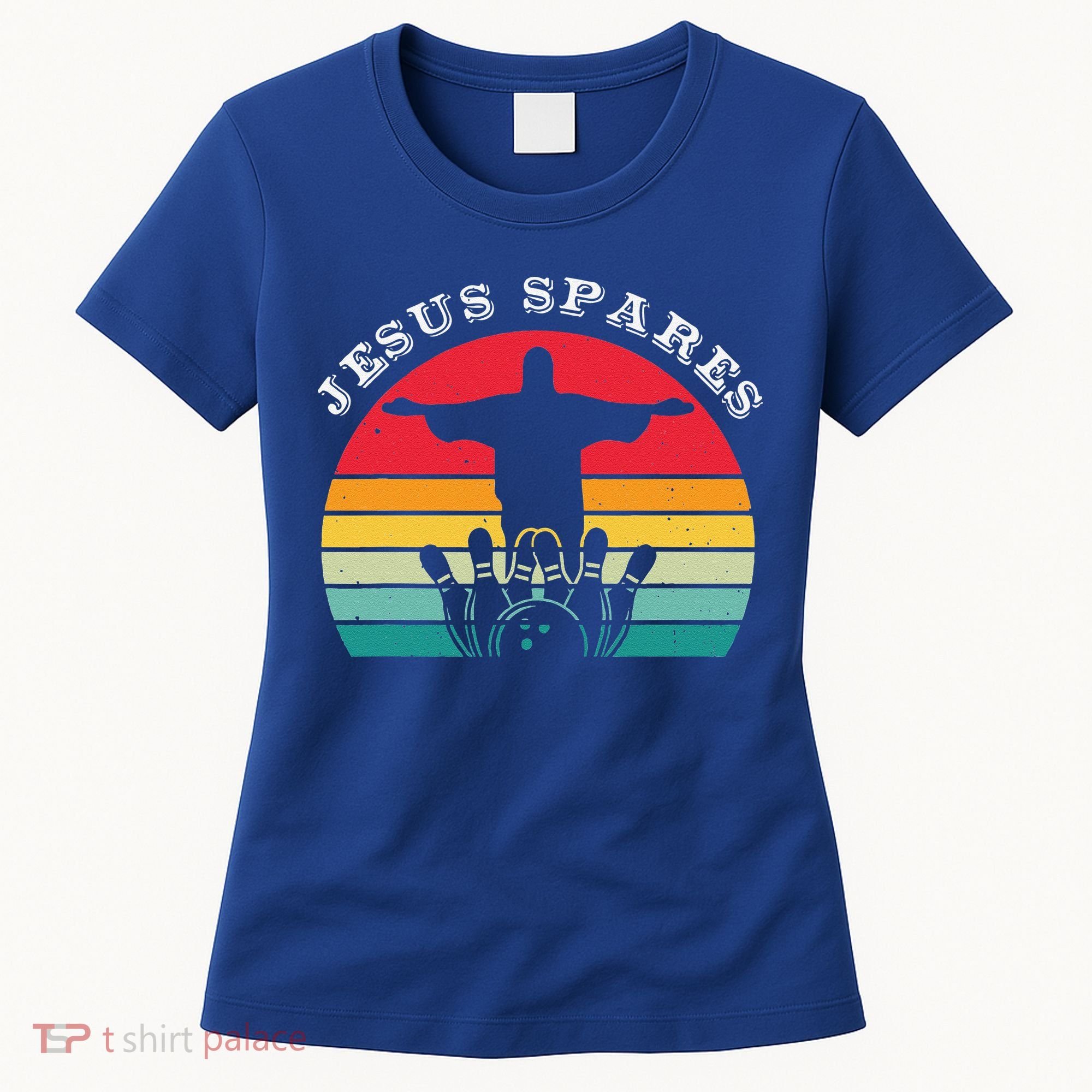 Funny Christian Jesus Spares Bowling Women's T-Shirt