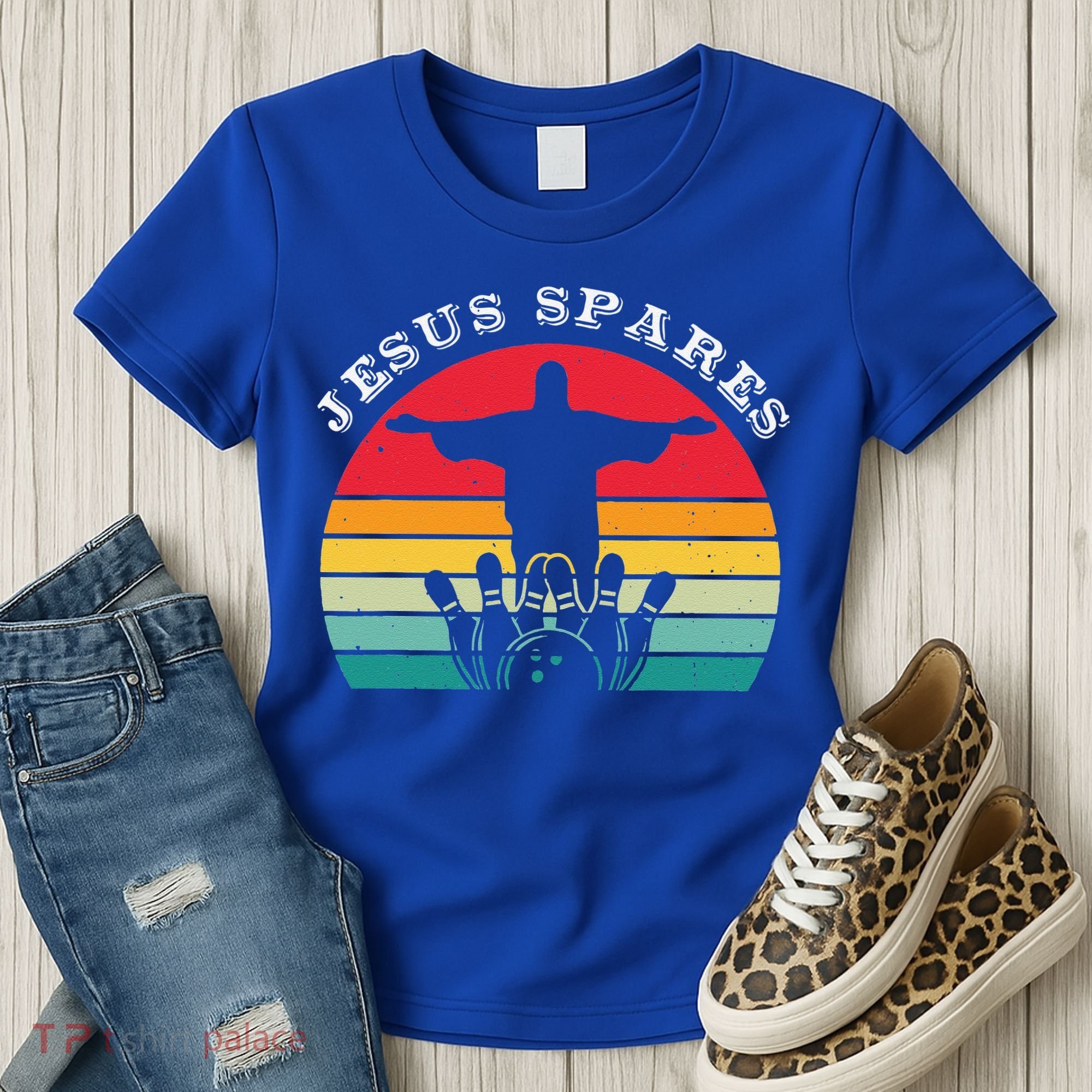 Funny Christian Jesus Spares Bowling Women's T-Shirt