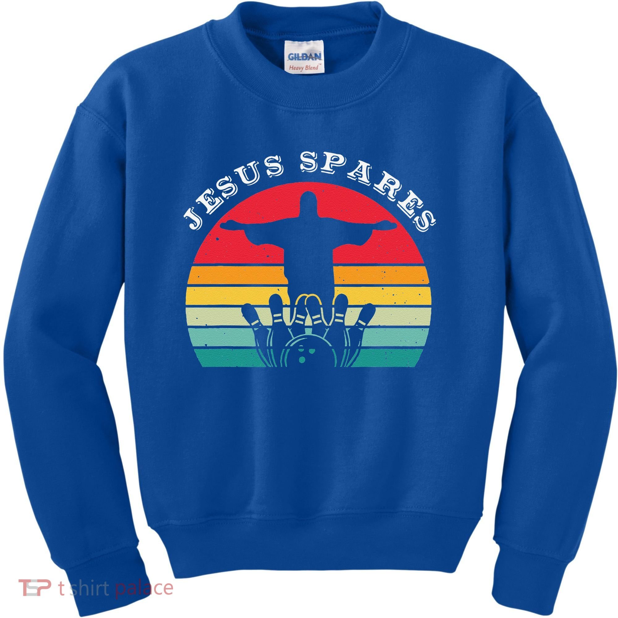 Funny Christian Jesus Spares Bowling Kids Sweatshirt