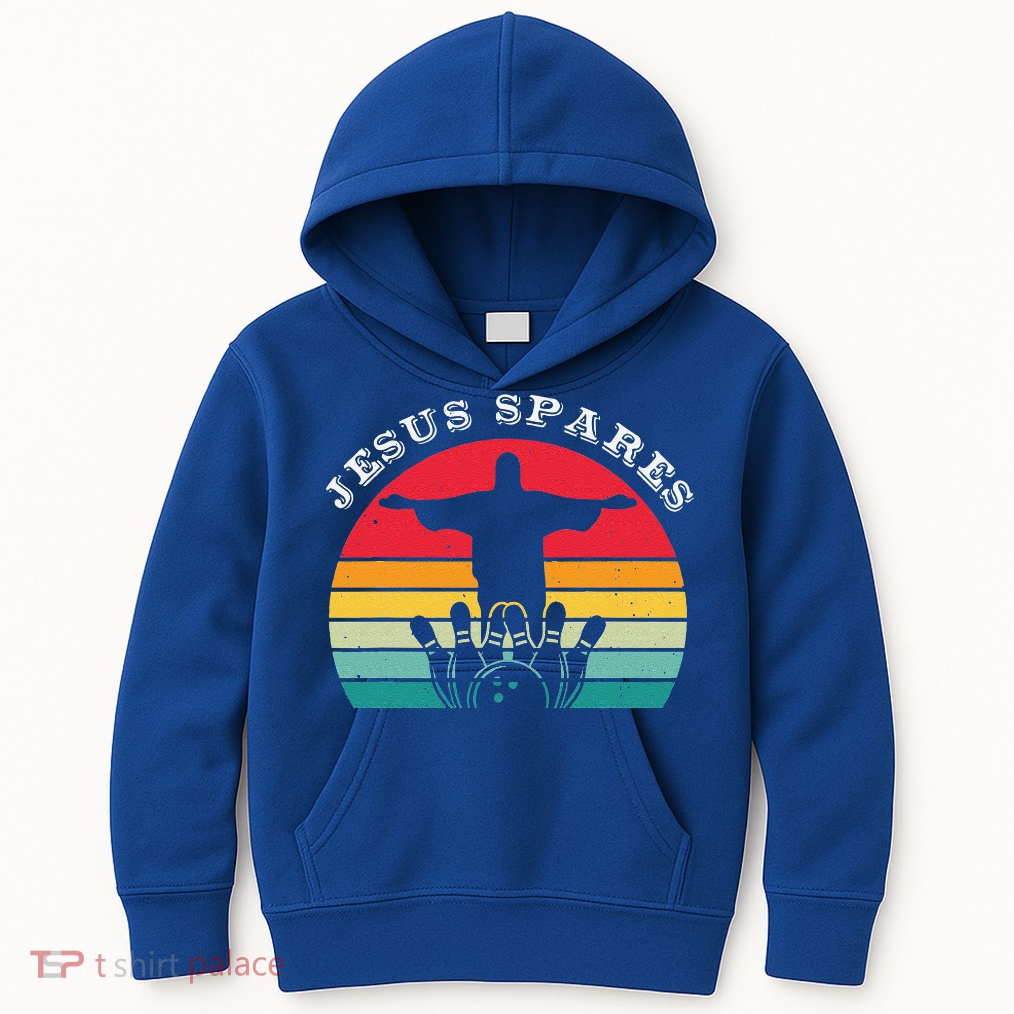 Funny Christian Jesus Spares Bowling Kids Hoodie