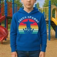 Funny Christian Jesus Spares Bowling Kids Hoodie thumb 2