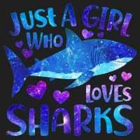 Funny Cute Just A Girl Who Loves Sharks Sport-Tek Posi-UV Pro Polo thumb 2