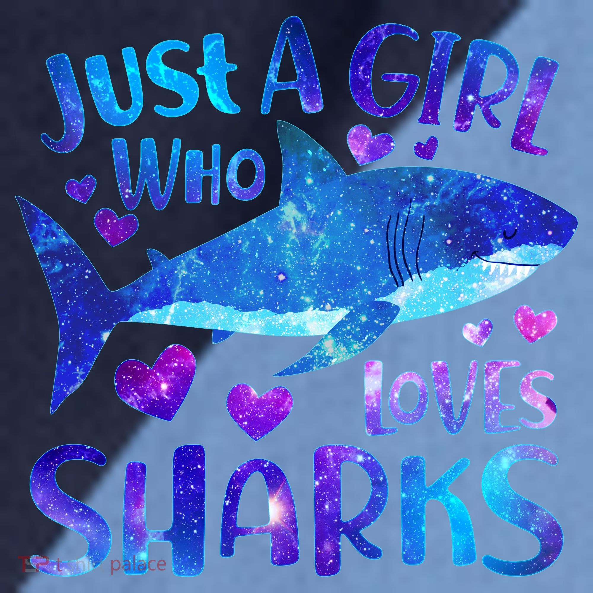 Funny Cute Just A Girl Who Loves Sharks Raglan Baseball Sleeve Shirt