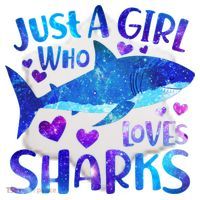 Funny Cute Just A Girl Who Loves Sharks Ceramic Ornament thumb 2