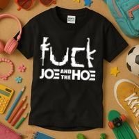 FCK Biden Joe And The Hoe Guns Control Kids T-Shirt thumb 3