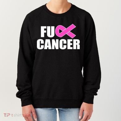F*ck Breast Cancer Fight Logo Women's Sweatshirt