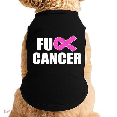F*ck Breast Cancer Fight Logo Doggie Tank