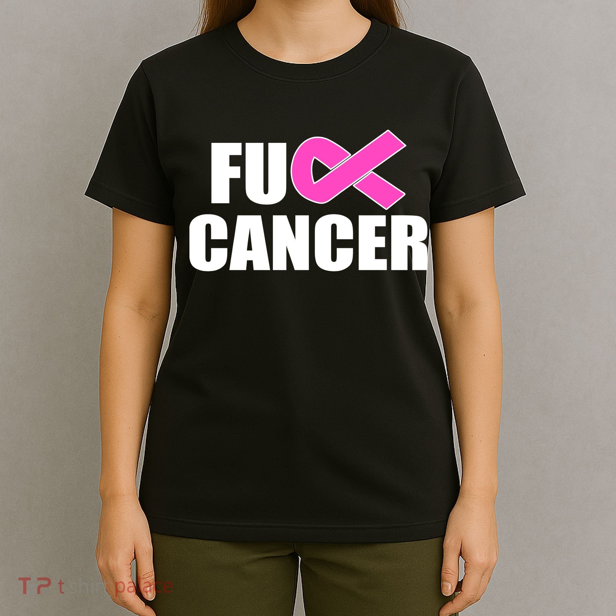 F*ck Breast Cancer Fight Logo T-Shirt
