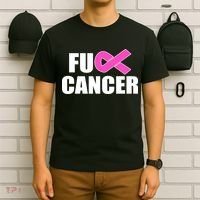 F*ck Breast Cancer Fight Logo T-Shirt thumb 6