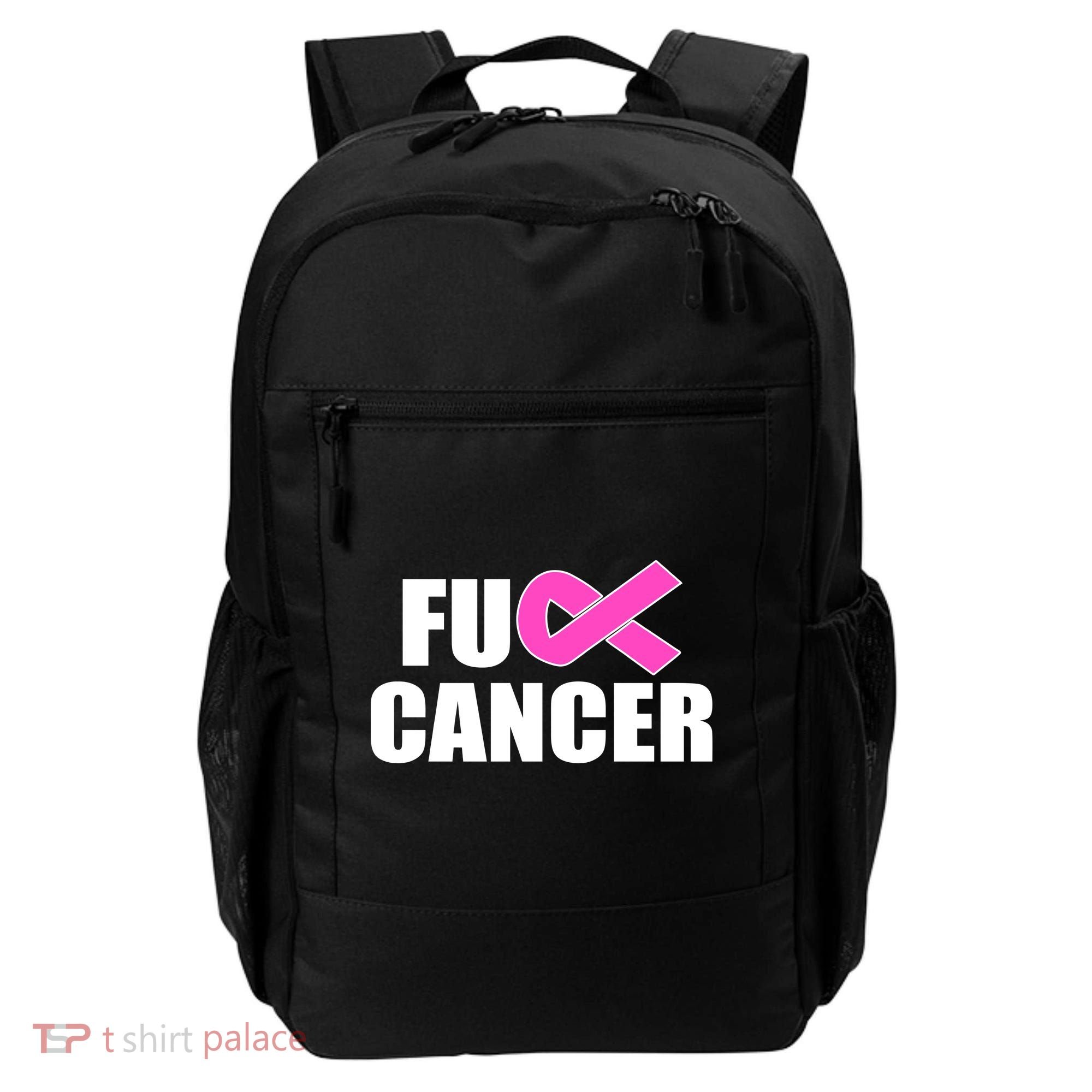 F*ck Breast Cancer Fight Logo Backpack