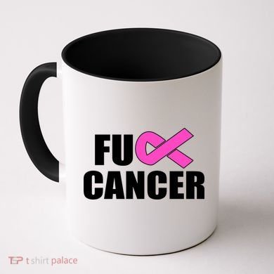 F*ck Breast Cancer Fight Logo Coffee Mug