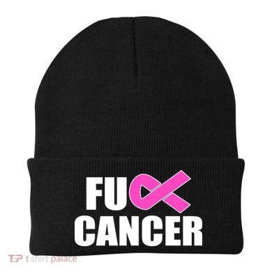 F*ck Breast Cancer Fight Logo Beanie