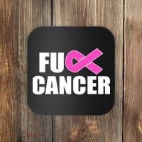 F*ck Breast Cancer Fight Logo Coaster thumb 0
