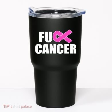 F*ck Breast Cancer Fight Logo Tumbler