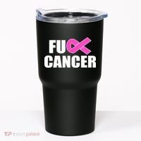 F*ck Breast Cancer Fight Logo Tumbler thumb 0