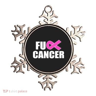 F*ck Breast Cancer Fight Logo Ornament