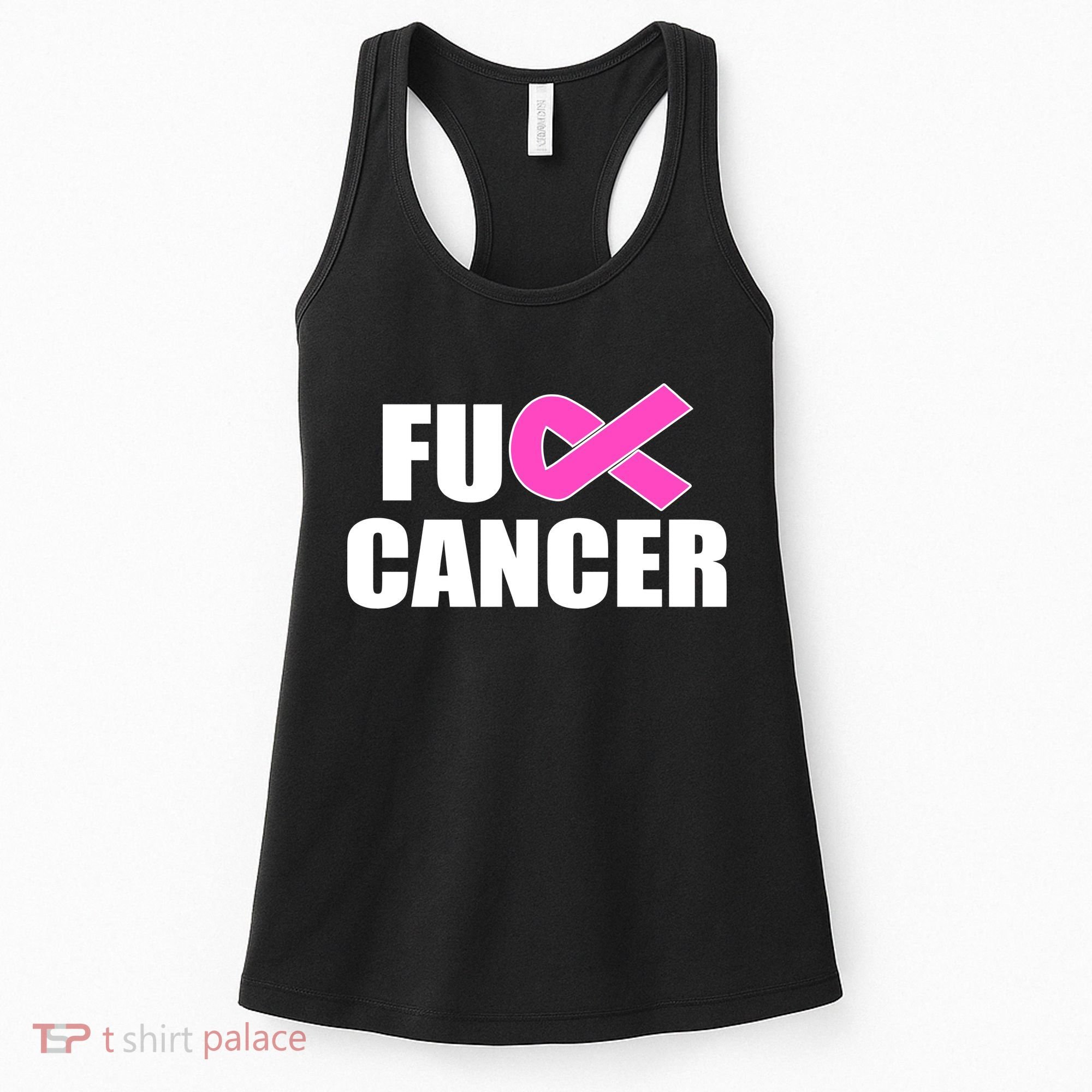 F*ck Breast Cancer Fight Logo Women's Tank Top