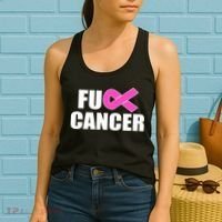 F*ck Breast Cancer Fight Logo Women's Tank Top thumb 2