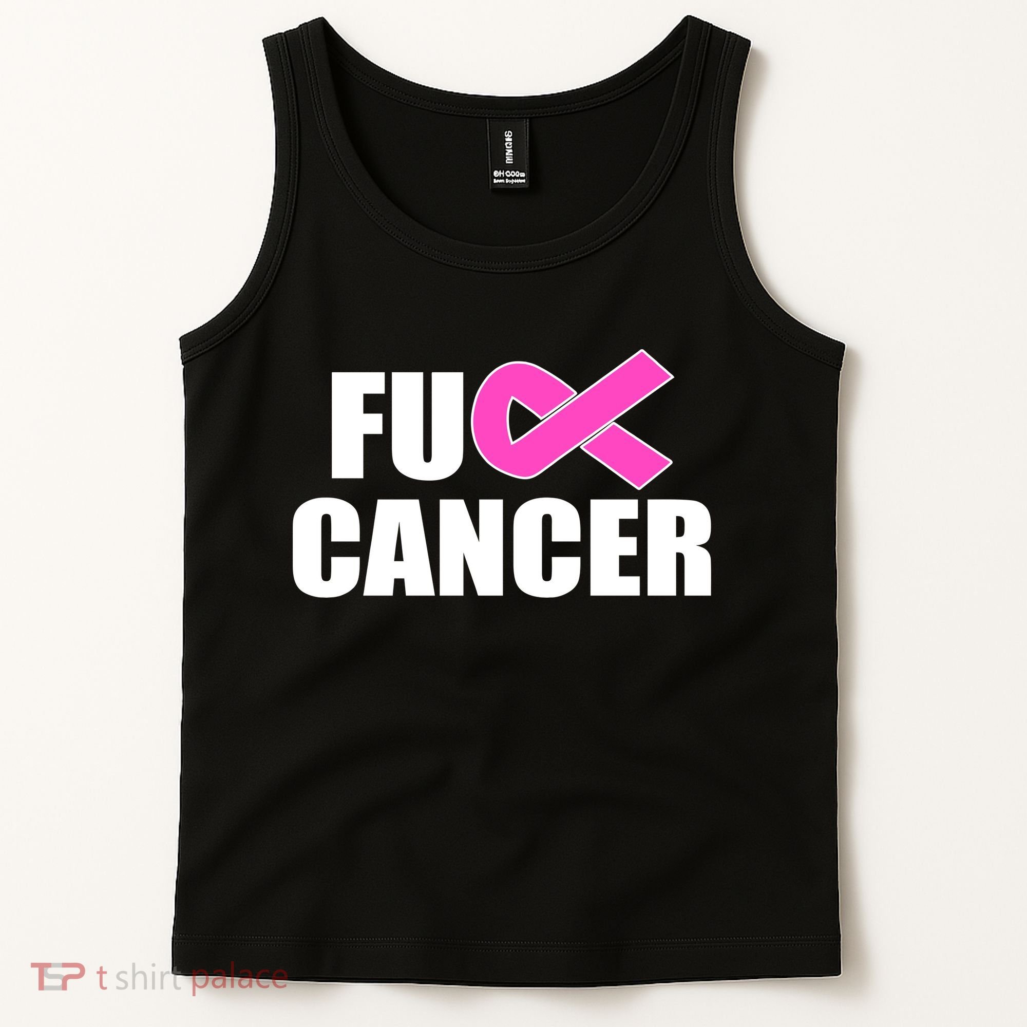 F*ck Breast Cancer Fight Logo Tank Top