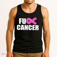 F*ck Breast Cancer Fight Logo Tank Top thumb 3