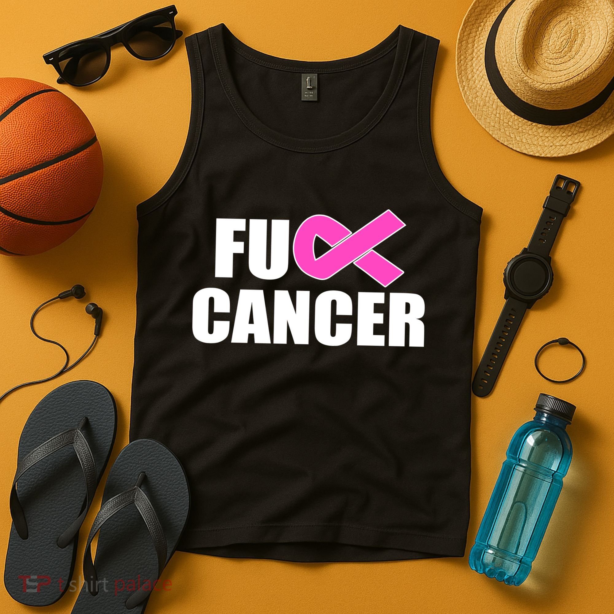 F*ck Breast Cancer Fight Logo Tank Top