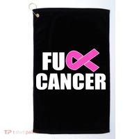 F*ck Breast Cancer Fight Logo Golf Towel thumb 0