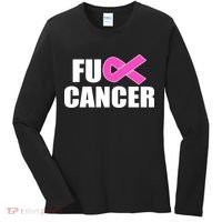 F*ck Breast Cancer Fight Logo Women's Long Sleeve Shirt thumb 0
