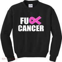 F*ck Breast Cancer Fight Logo Kids Sweatshirt thumb 0