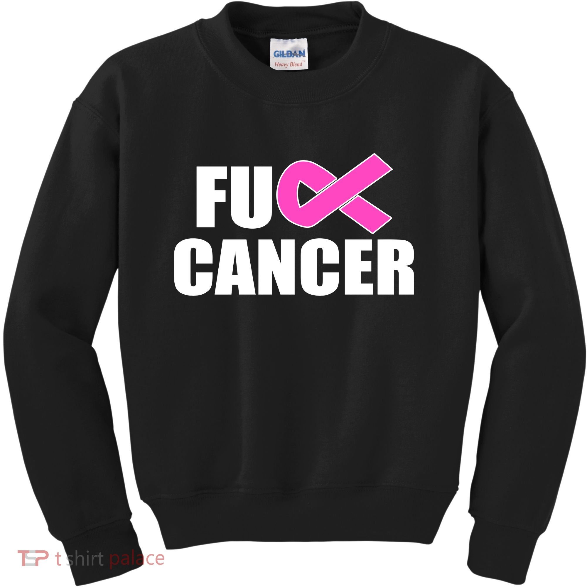 F*ck Breast Cancer Fight Logo Kids Sweatshirt