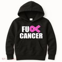 F*ck Breast Cancer Fight Logo Kids Hoodie thumb 0