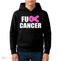 F*ck Breast Cancer Fight Logo Kids Hoodie thumb 4