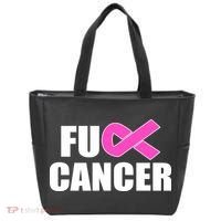 F*ck Breast Cancer Fight Logo Tote Bag thumb 0