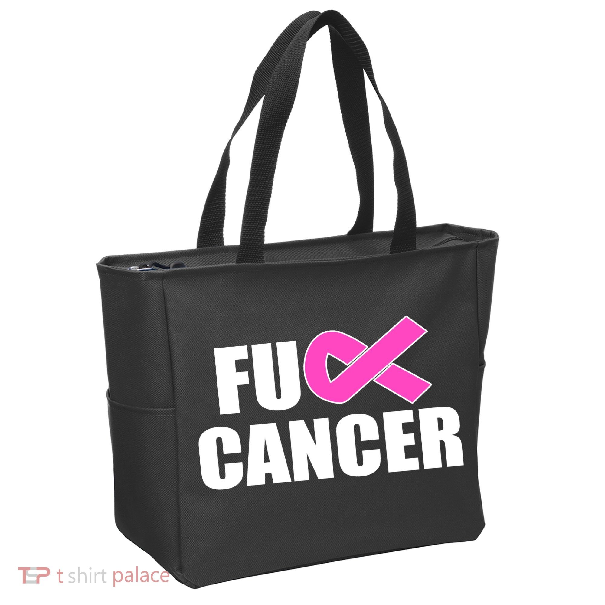 F*ck Breast Cancer Fight Logo Tote Bag