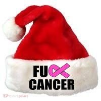 F*ck Breast Cancer Fight Logo Santa Hat thumb 0