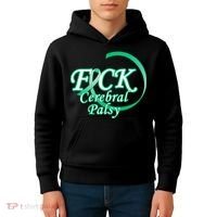 F*ck Cerebral Palsy Kids Hoodie thumb 4