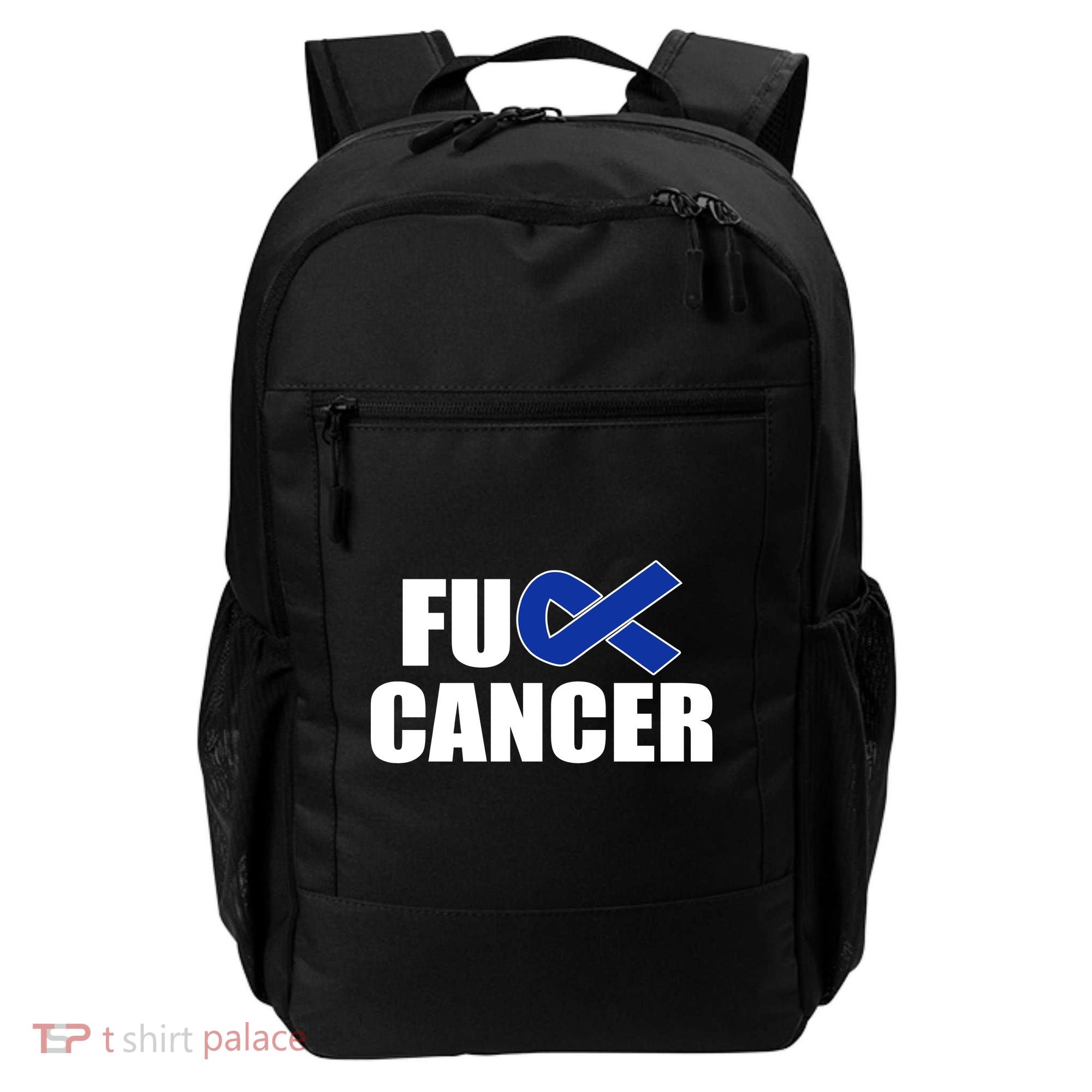 F*ck Colon Cancer Fight Logo Backpack