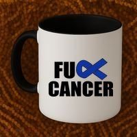 F*ck Colon Cancer Fight Logo Coffee Mug thumb 2